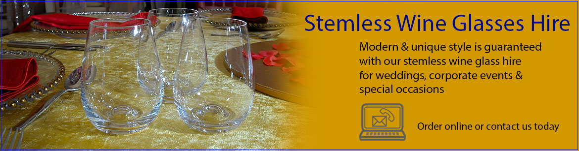 Hire Stemless Wine Glasses