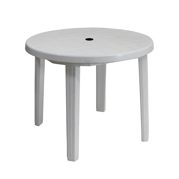 White Patio Table